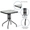 Flash Furniture 3PC Patio Set-23.5SQ Glass Table, 2 Black Chairs TLH-073A1303C-GG - alternate 8